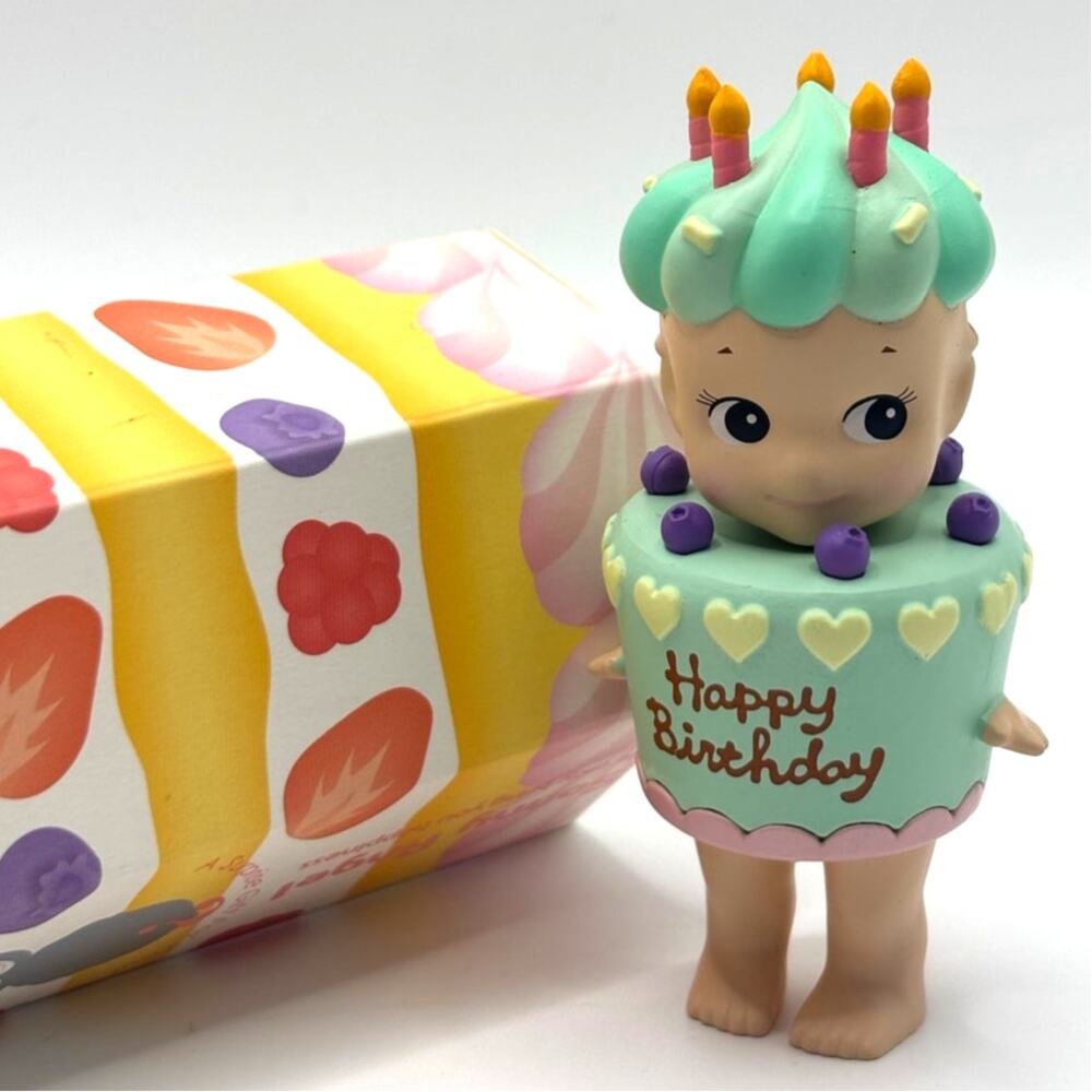 Authentic Sonny Angel Mint Cake Mini Figure, Anniversary Cake Series - NEW